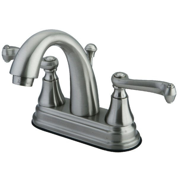 Kingston Brass KS7618FL 4" Centerset Bathroom Faucet, Brushed Nickel KS7618FL